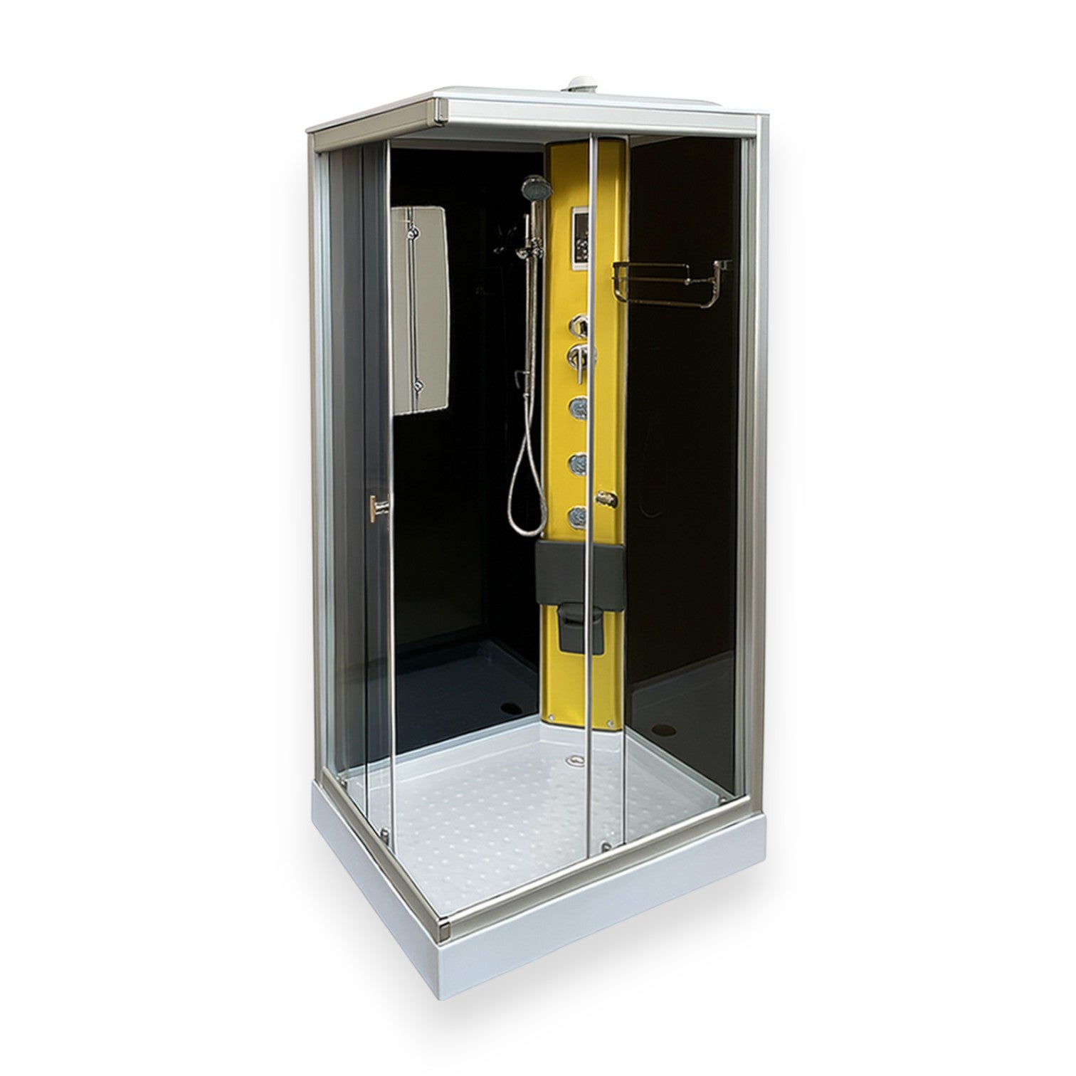 Cabine de duche com hidromassagem 100 x 70 cm - Mars - 2