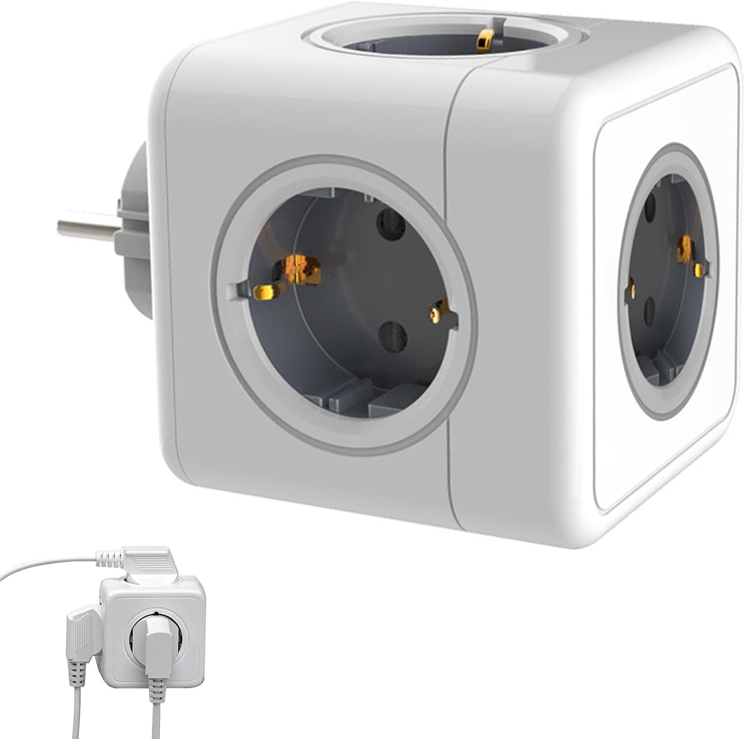 Cube Multiprise 5 Prises, Cubo multitoma de 5 enchufes, adaptador ...