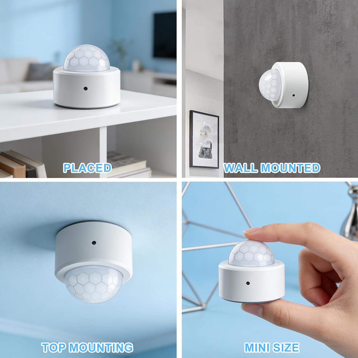 2 Pièces Détecteur de Mouvement Zigbee PIR, Capteur Intelligent pour Application Smart Life/Tuya, Hub Zigbee Requis - 3