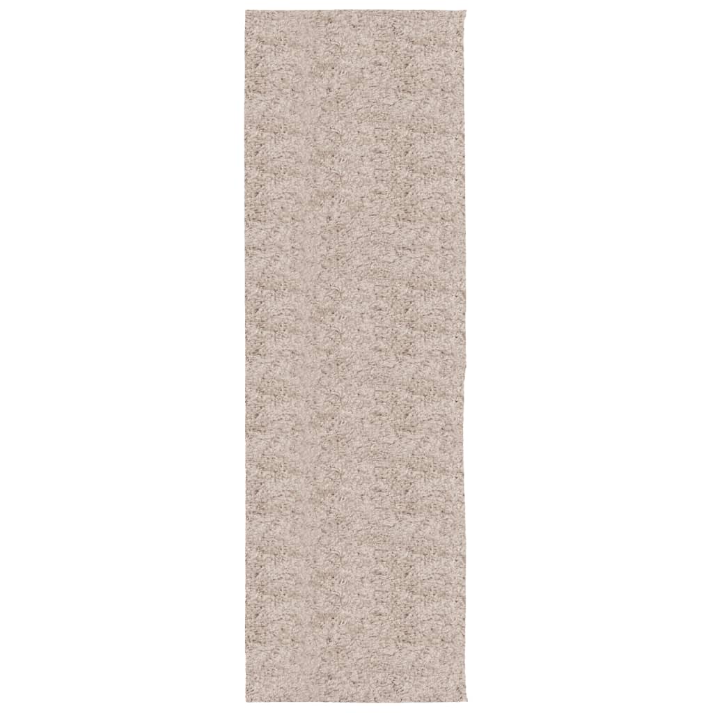 Alfombra de salón | alfombra peluda de pelo largo moderna pamplona beige 80x250 cm cfw66136