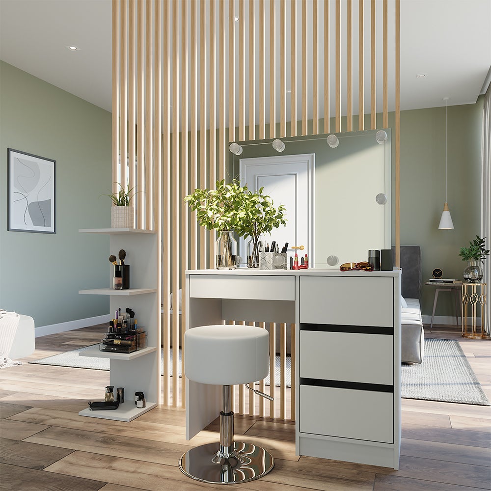 Vicco Étagère murale Paolo, Blanc, 30x95cm - 4