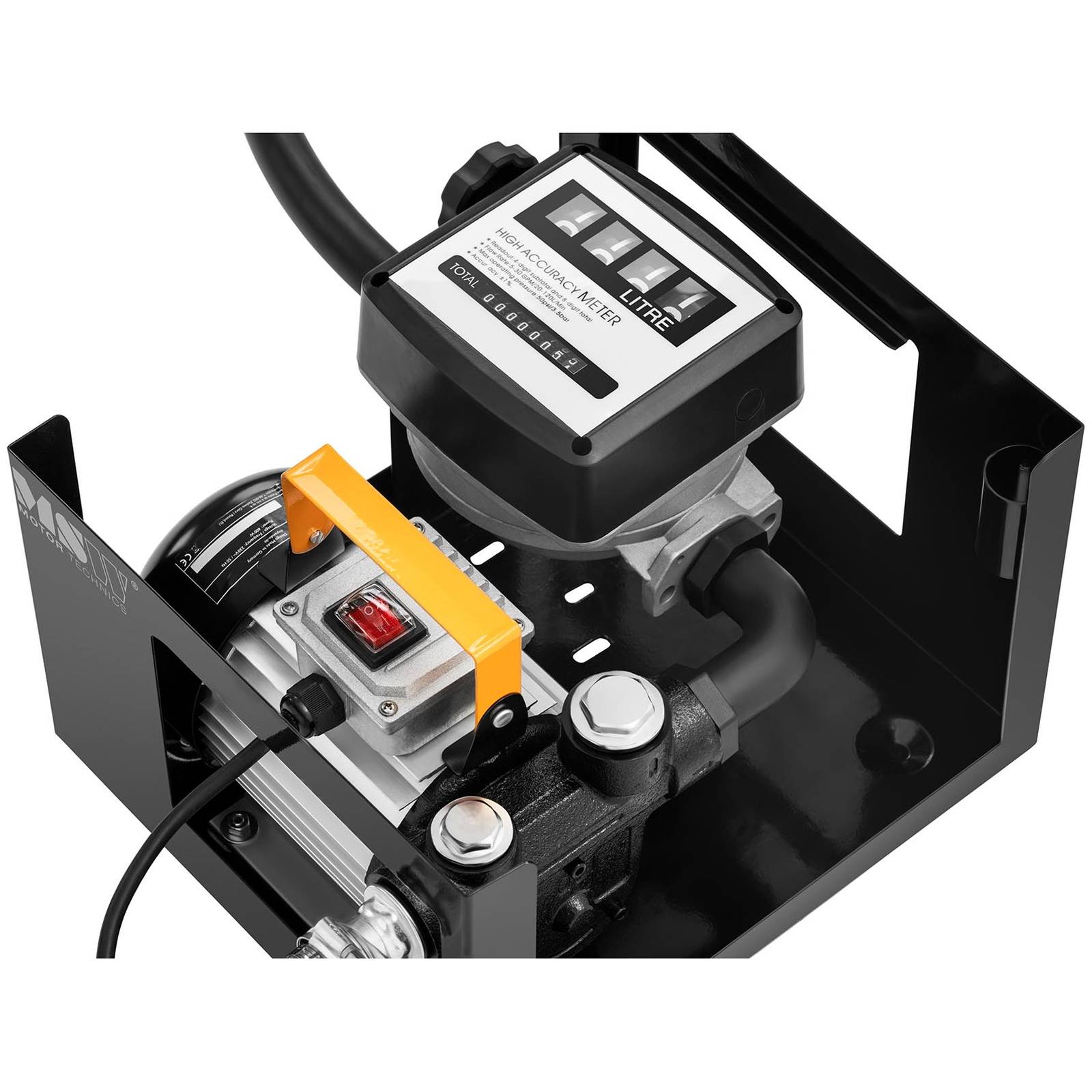 Pompe à Gasoil électrique MSW-OP60 - 60 L/min, 550W, Aspiration 5m, IP55 Pour Transfert Diesel/huile - 2