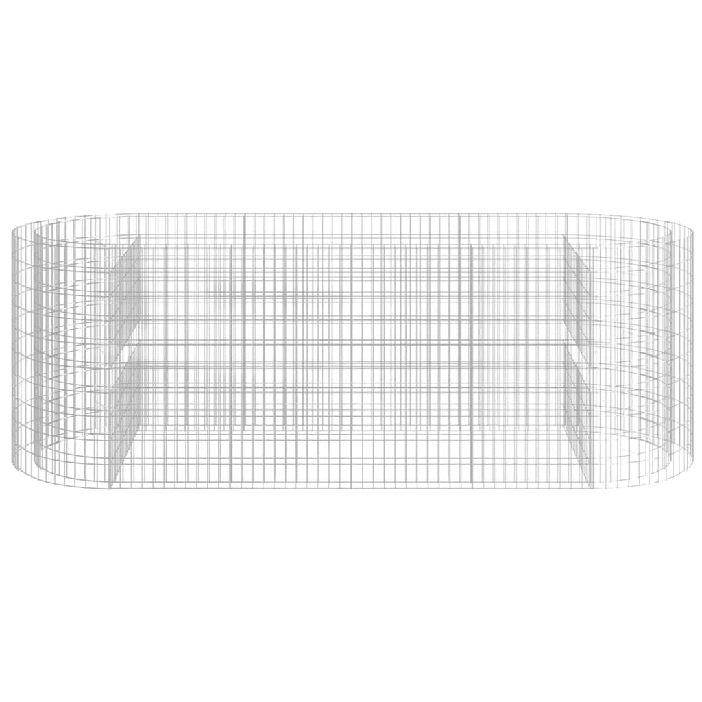 Maison Exclusive - Gabbione con Letto Rialzato in Ferro Zincato 300x100x100 cm - 4