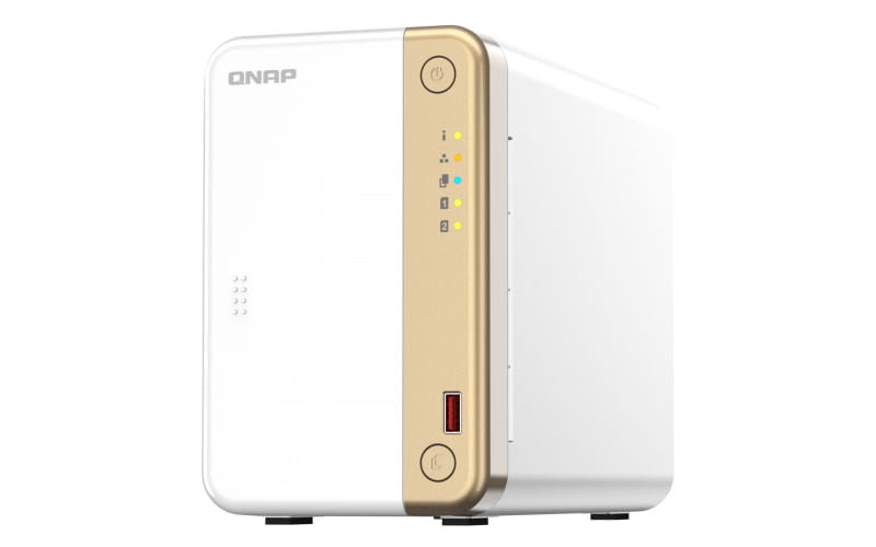 Qnap TS-262-4G | 2-Bay, 2 x M.2 Slots, 2.5GbE Desktop NAS, 2-Bay 4GB ...