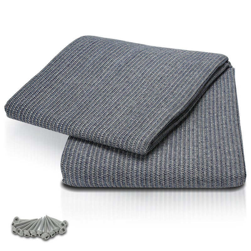 Tapis De Tente Et Camping 200x400cm Noir - Tapis De Sol Résistant Extérieur Pour Caravane Et Patio