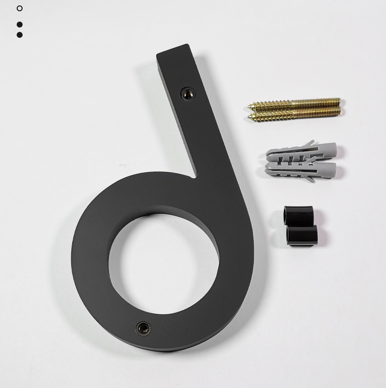 Numéro De Maison En Acier Inoxydable Adhésif - Hauteur 8 Cm - Numéro De