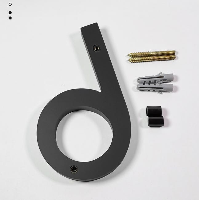 Numéro De Maison En Acier Inoxydable Adhésif - Hauteur 8 Cm - Numéro De Numéro De Maison En Acier Inoxydable Adhésif - Hauteur 8 Cm - Numéro De