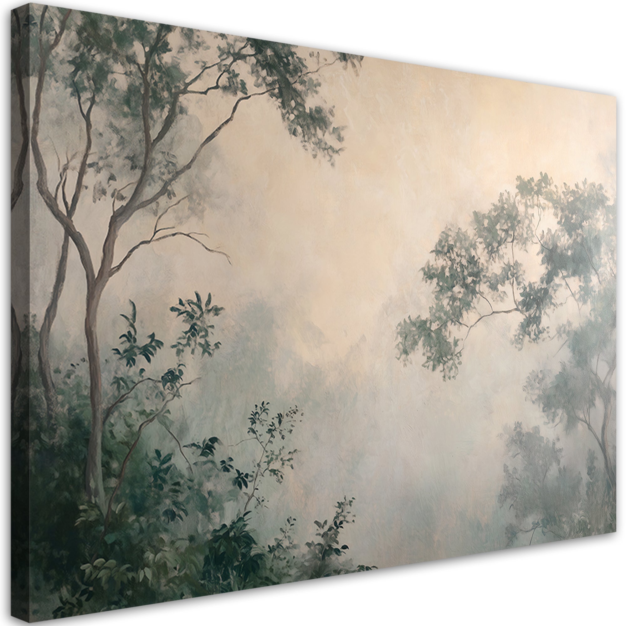 Obraz na płótnie, Mgła w lesie 60x40