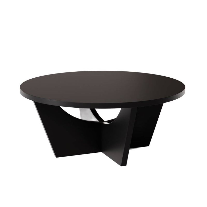 KOLM Stolik kawowy okrągły TORI Ø90 cm Czarny