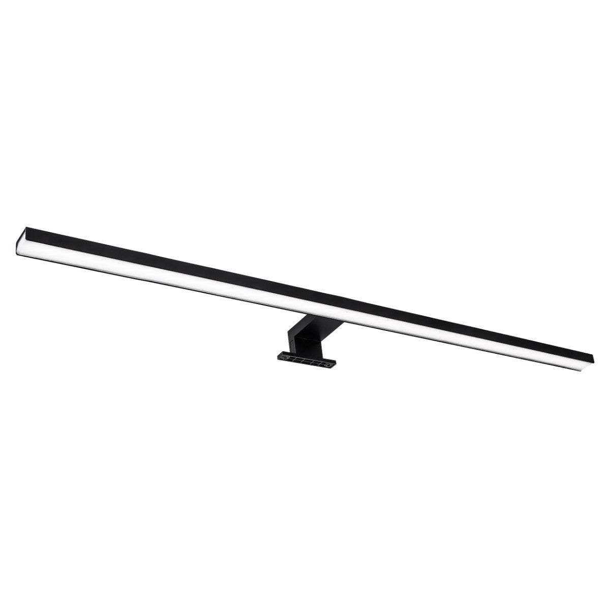 Kinkiet ścienny Samos czarno-biały LED 15W 4000K 1650lm nad lustro wym: 4,4 x 90 x 10 cm aluminium IP44 Polux