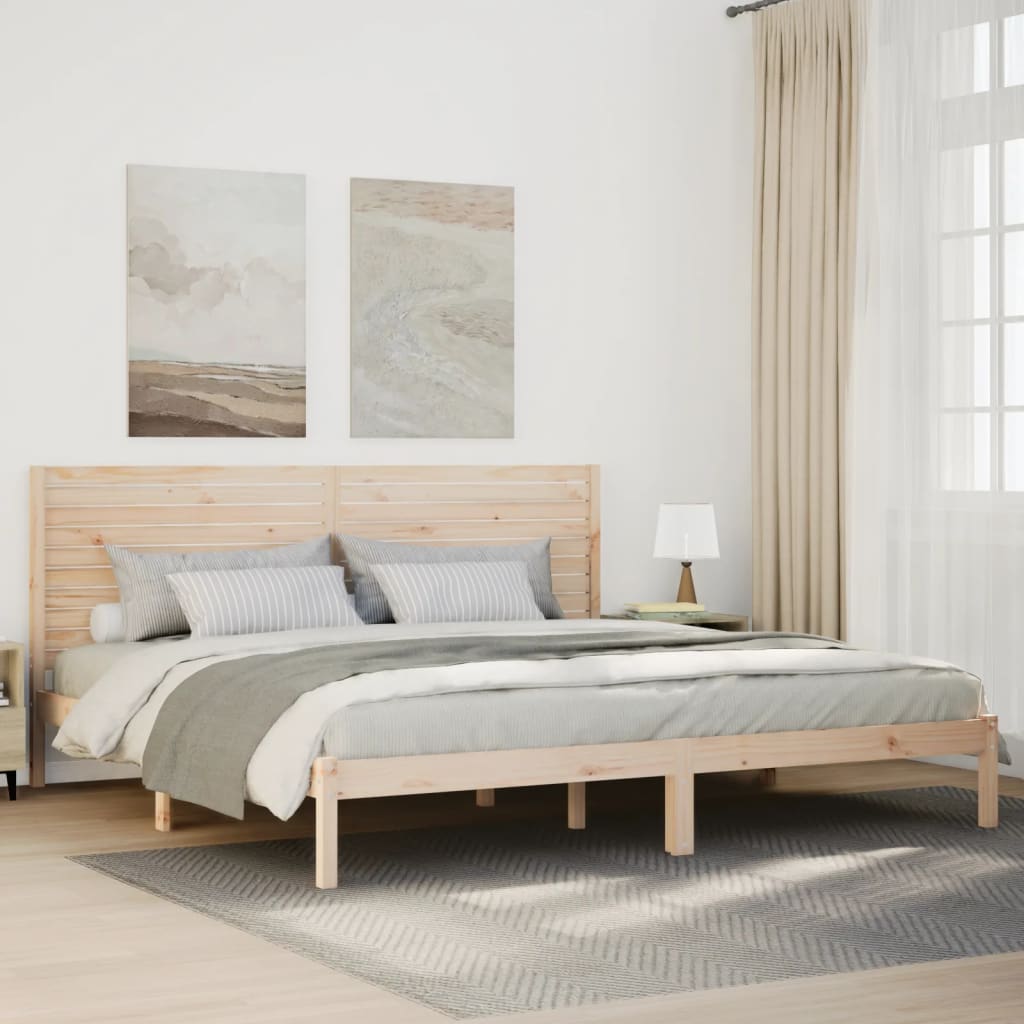 Dłuższe łóżko bez materaca, 180x210 cm, lite drewno vidaXL