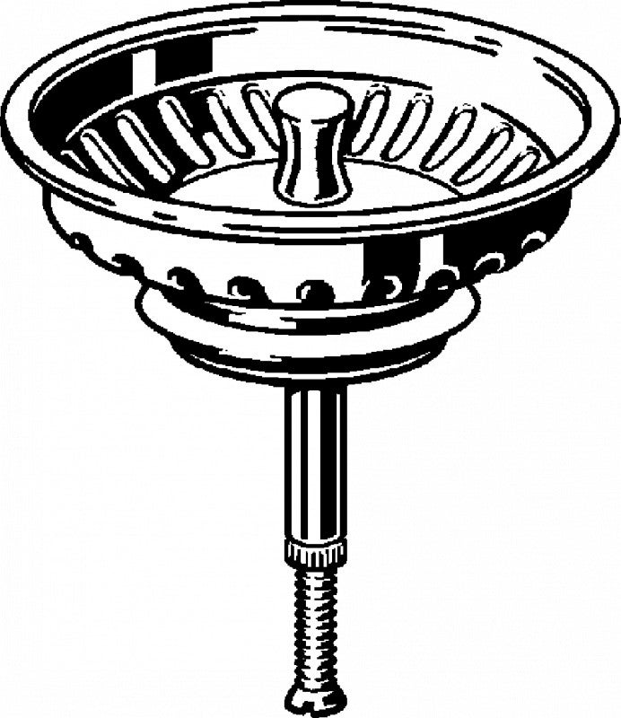 Panier pour bonde évier commande à câble 82 mm - 2