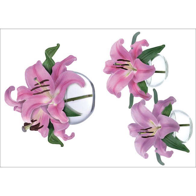 Sticker Mural Fleur De Lys Élégant - Décoration Murale Premium En 6 Tailles Différentes