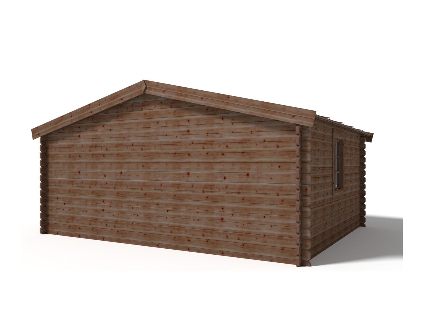 Abri de jardin en bois - 20m2 - 5x4m - Traité - Ep. 45mm - Couleur: marron - DOM376 - ALTANKA - 8
