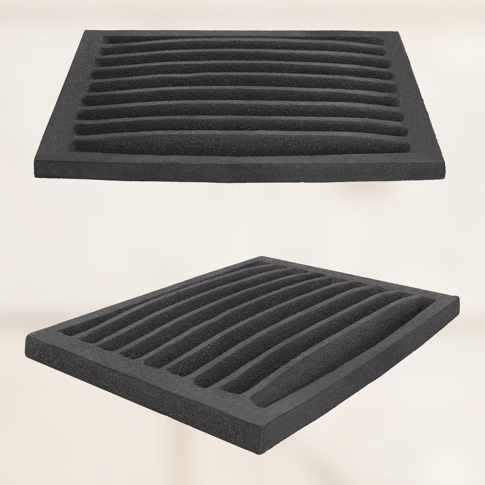 Grille de Cheminée en fonte 30 x 20,5 cm - Grille en fonte carrée - Résiste aux températures élevées - KOTARBAU - 7