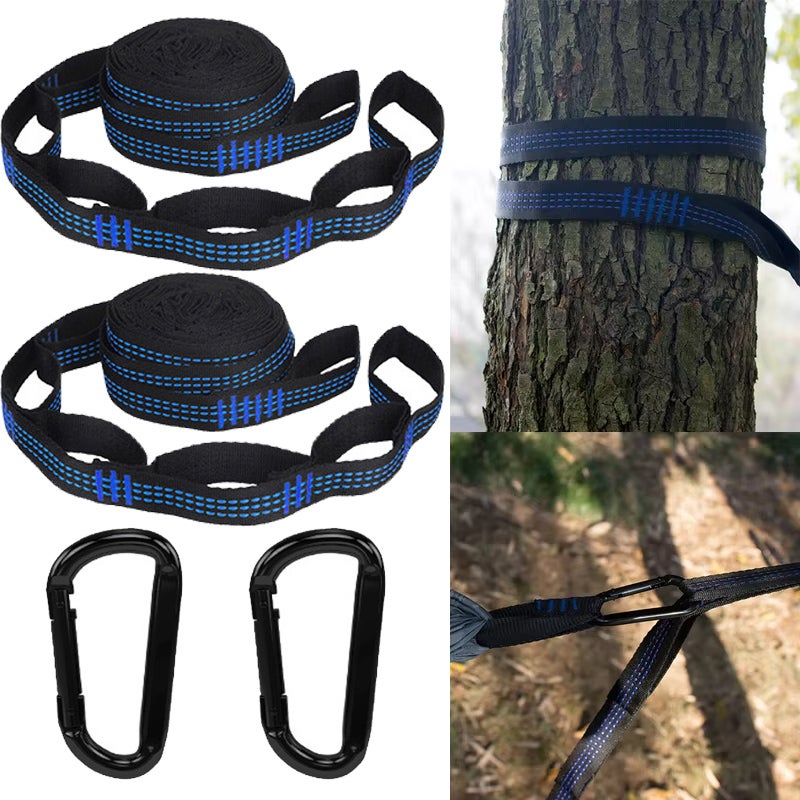 Paquete de correas reforzadas para hamacas, nudos resistentes