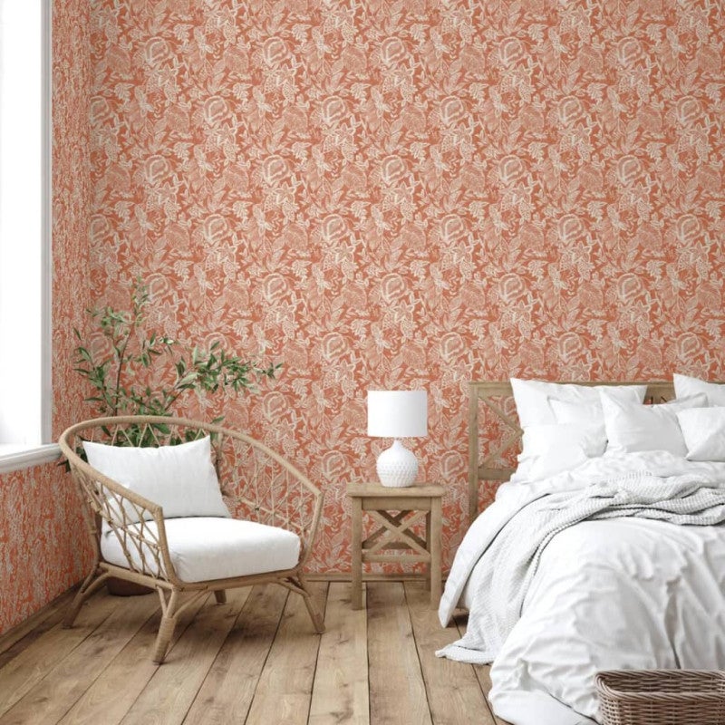 Tapeta Mae, pomarańczowo-beżowa DUTCH WALLCOVERINGS - 3