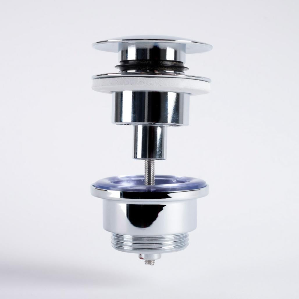Bonde de vidage pop up universelle, chrome - 3