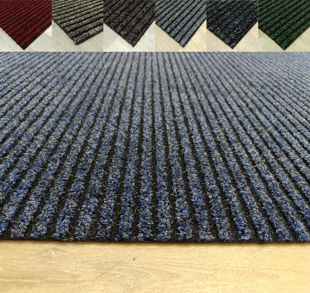 Felpudo Multi-Tamaño , Barros, Alfombras Tadi & Imperio 1979, Azul, 100x500 cm - 3