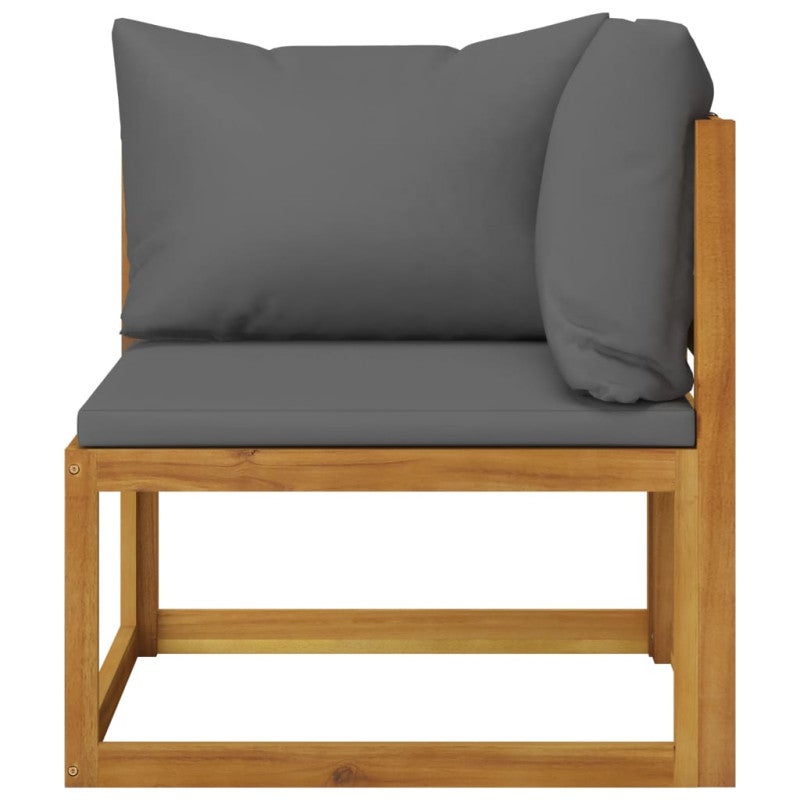 Salon bas de jardin en Bois Gris 5 personnes - 5