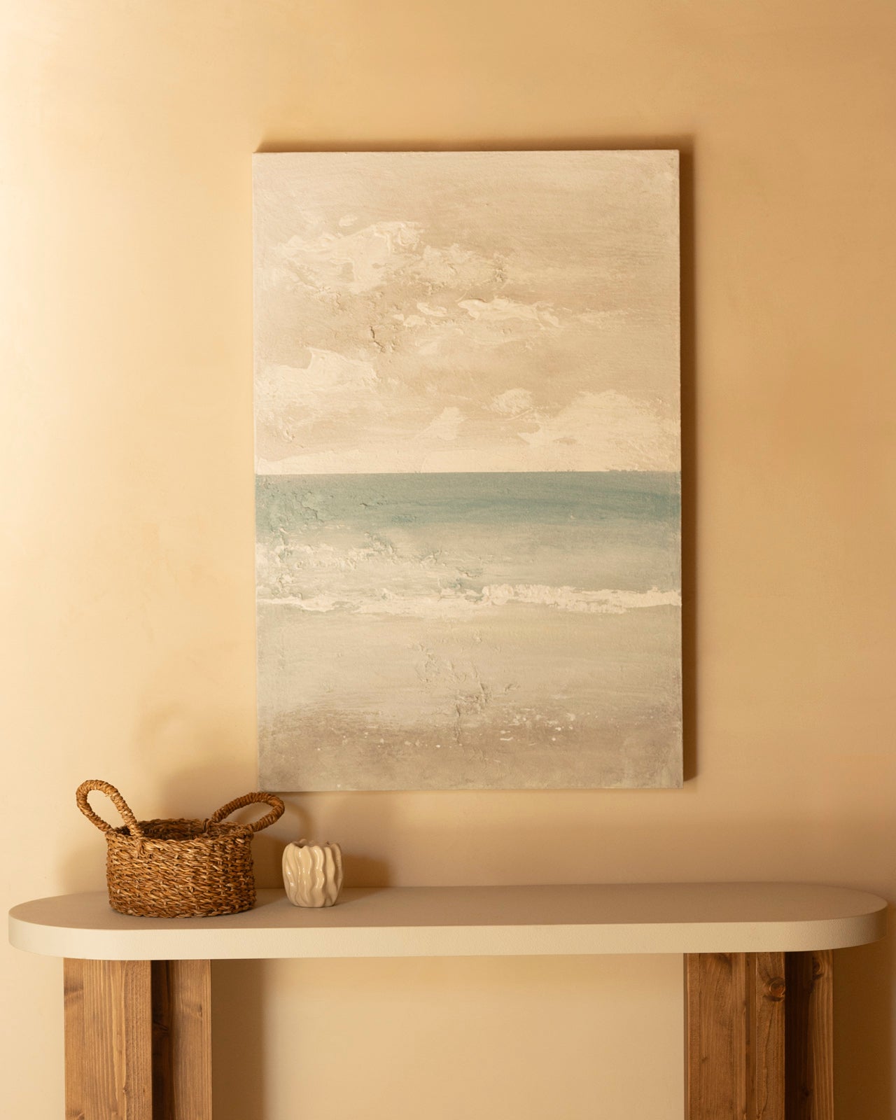 AIDA - Cuadro decorativo pintado artesanalmente al oleo sin marco 60x80cm - DECOWOOD - 3