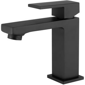 Rubinetto Monocomando Per Lavabo Serie Origin - Design Moderno Cromato Con Flessibili E Viti Inox