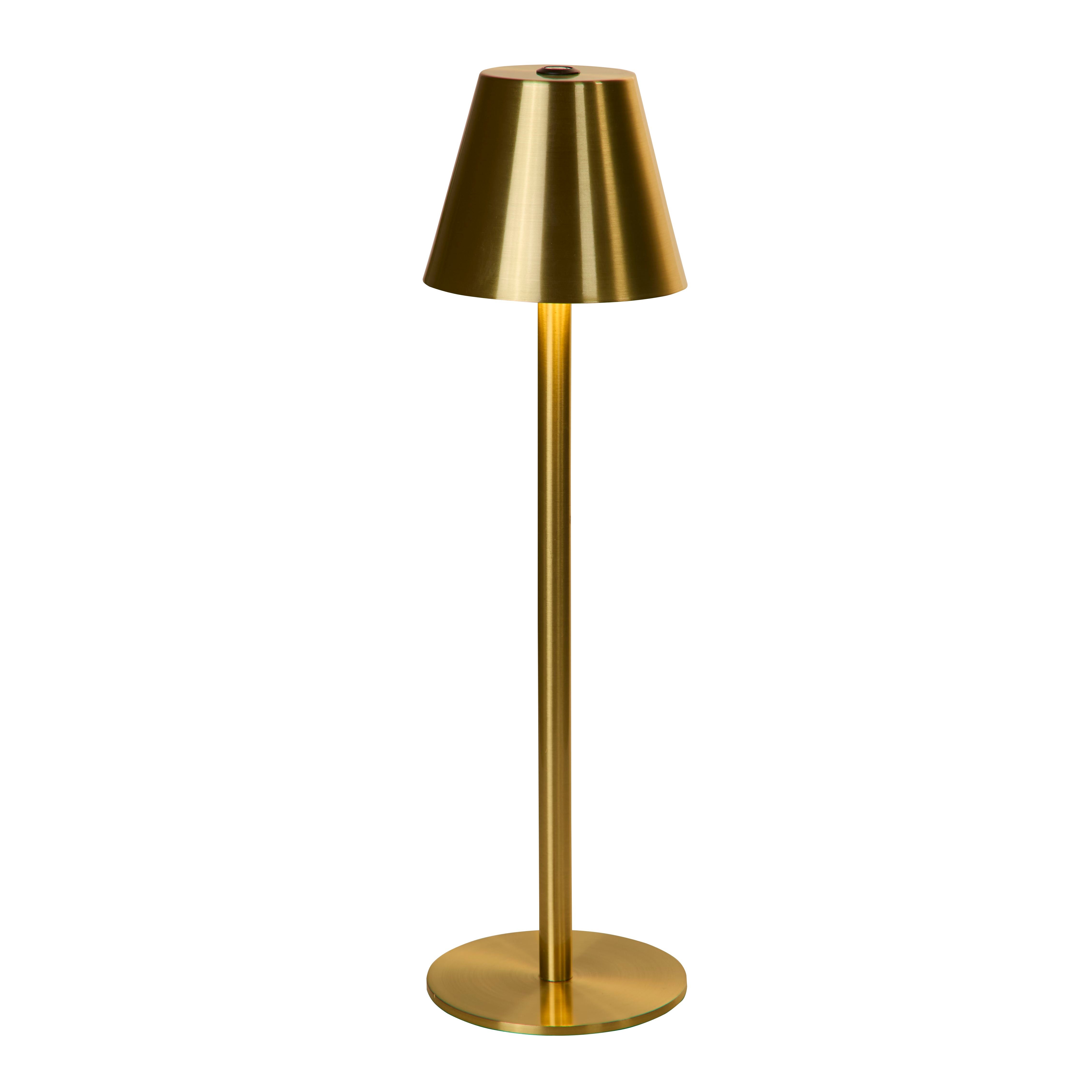 TYLER lampe à poser led métal doré rechargeable USB 0.29w 67lm CCT 2000 ...