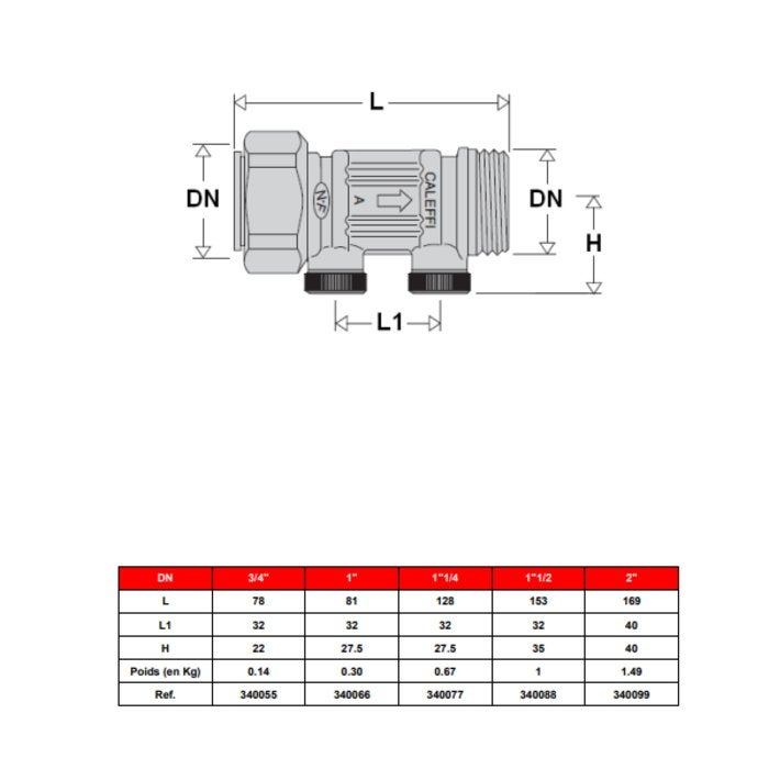 Clapet antipollution en laiton 3/4 - 2