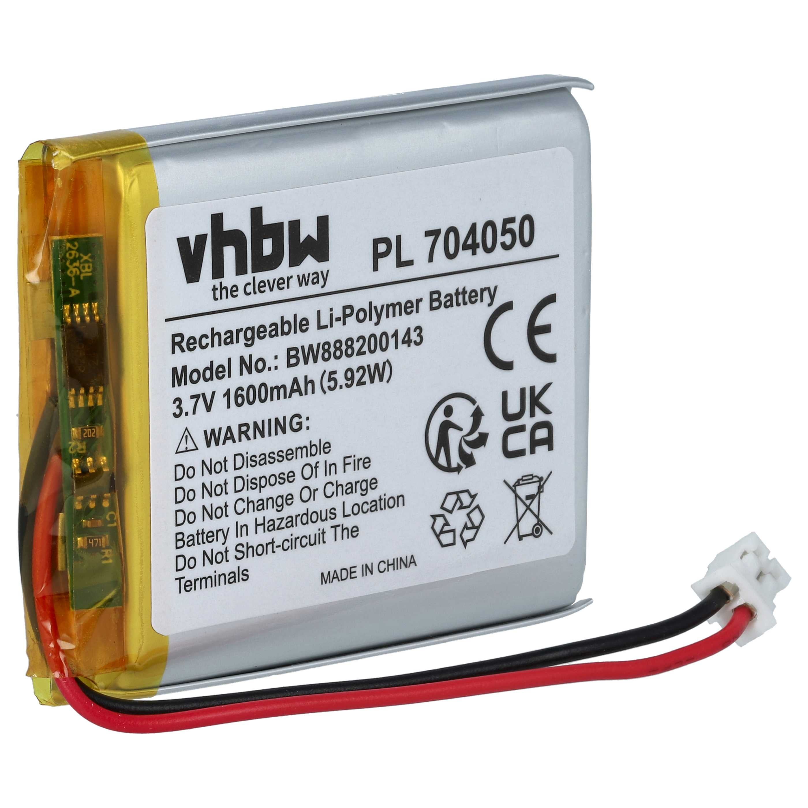 Vhbw Battery Replacement For Garmin KH44BH48D6DE5, KE37BE49D0DX3 For Gps Navigation System Sat Nav 1200mah 37 V Li Polymer 81940778 - View #4