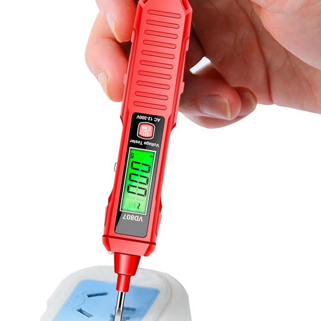 Tester etryczny, tester napięcia - Tester etryczny z wyświetlaczem LED - Wielofunkcyjny tester napięcia z zakresem
