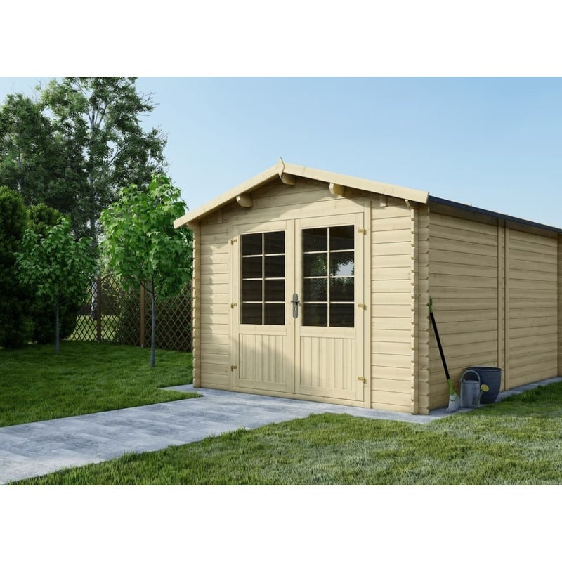 Domek ogrodowy ALTANKA 12 m2 - 3x4 m - 28 mm, drewniany, DOM661, 1 szt.