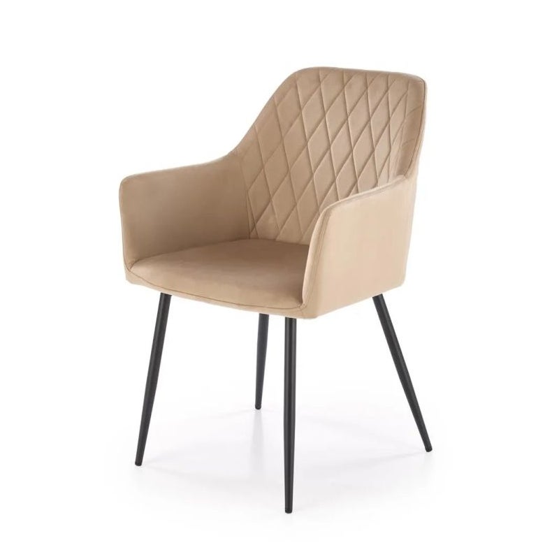 Krzesło tapicerowane K558 VELVET beżowe