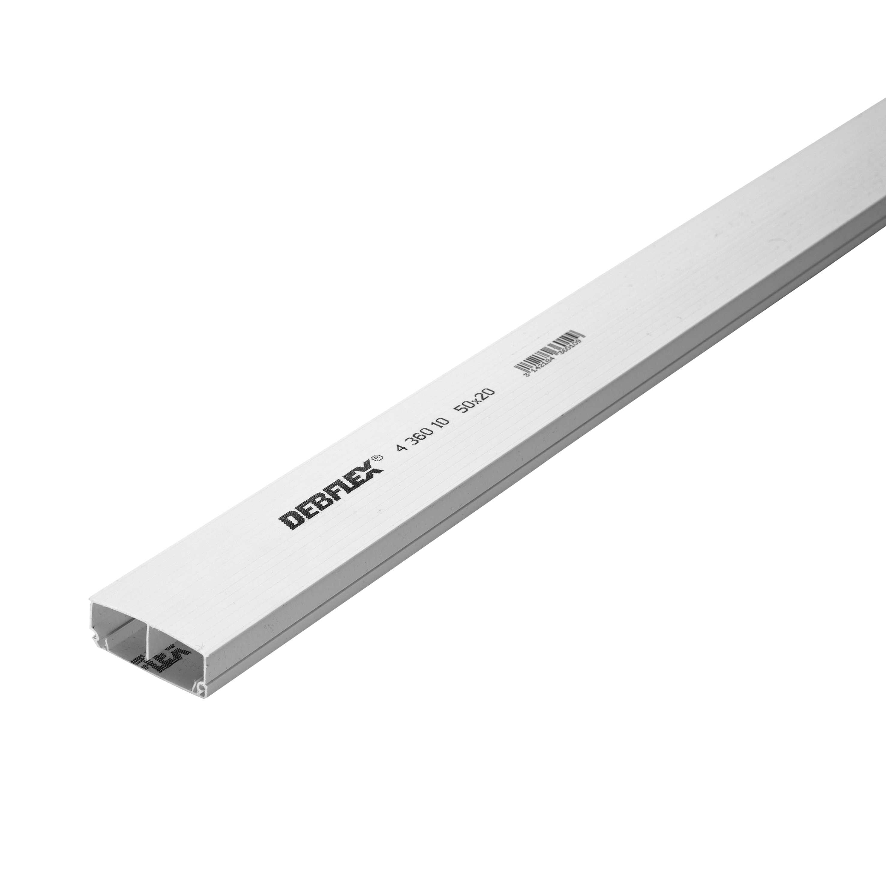 MOULURE BICANALE 50X20 MM 2M BLANC - 2