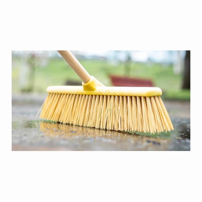 Scopa Esterno Scopa Da Giardino Rigida Con Manico Lungo In Metallo - Foto 8