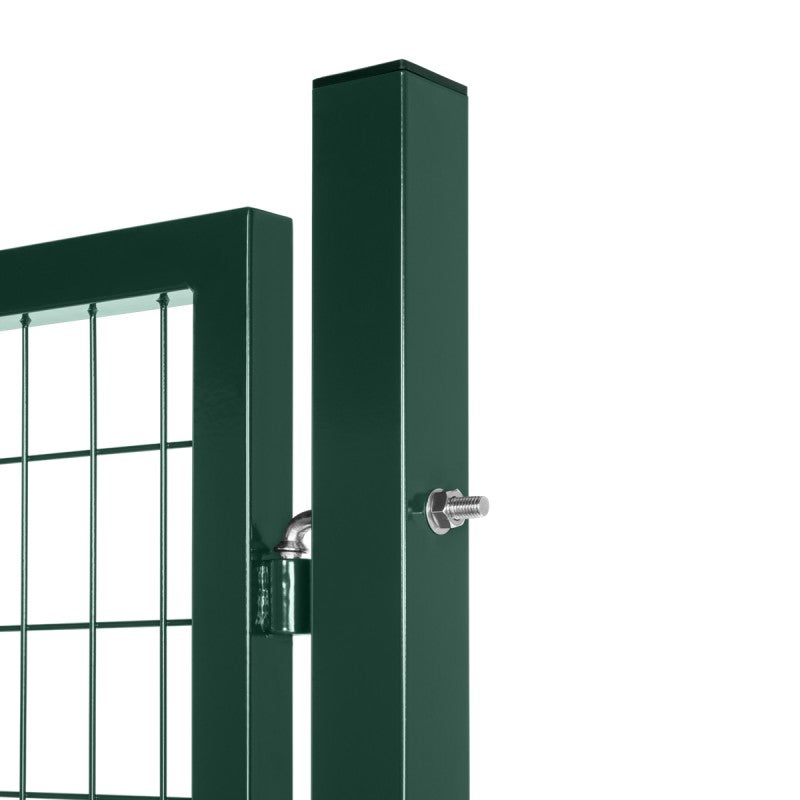 Portillon grillagé en acier galvanisé maille 100 x 50 L 1m20 x 2m00 Vert - 3