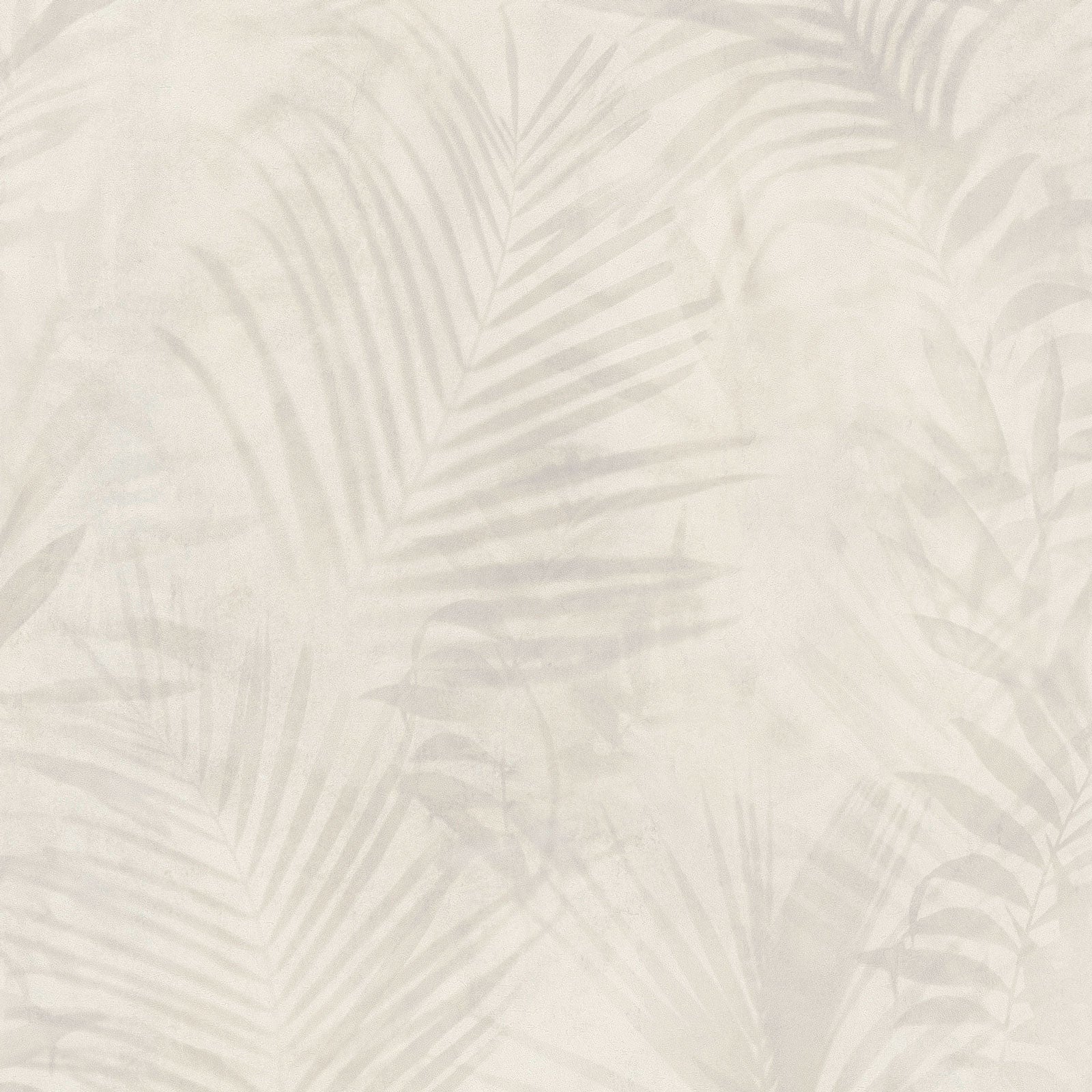 Papel pintado crema para interior tropical Papel pintado estampado de hojas y plantas grises Papel pintado salón moderno, 10,05 x 0,53 m - 2