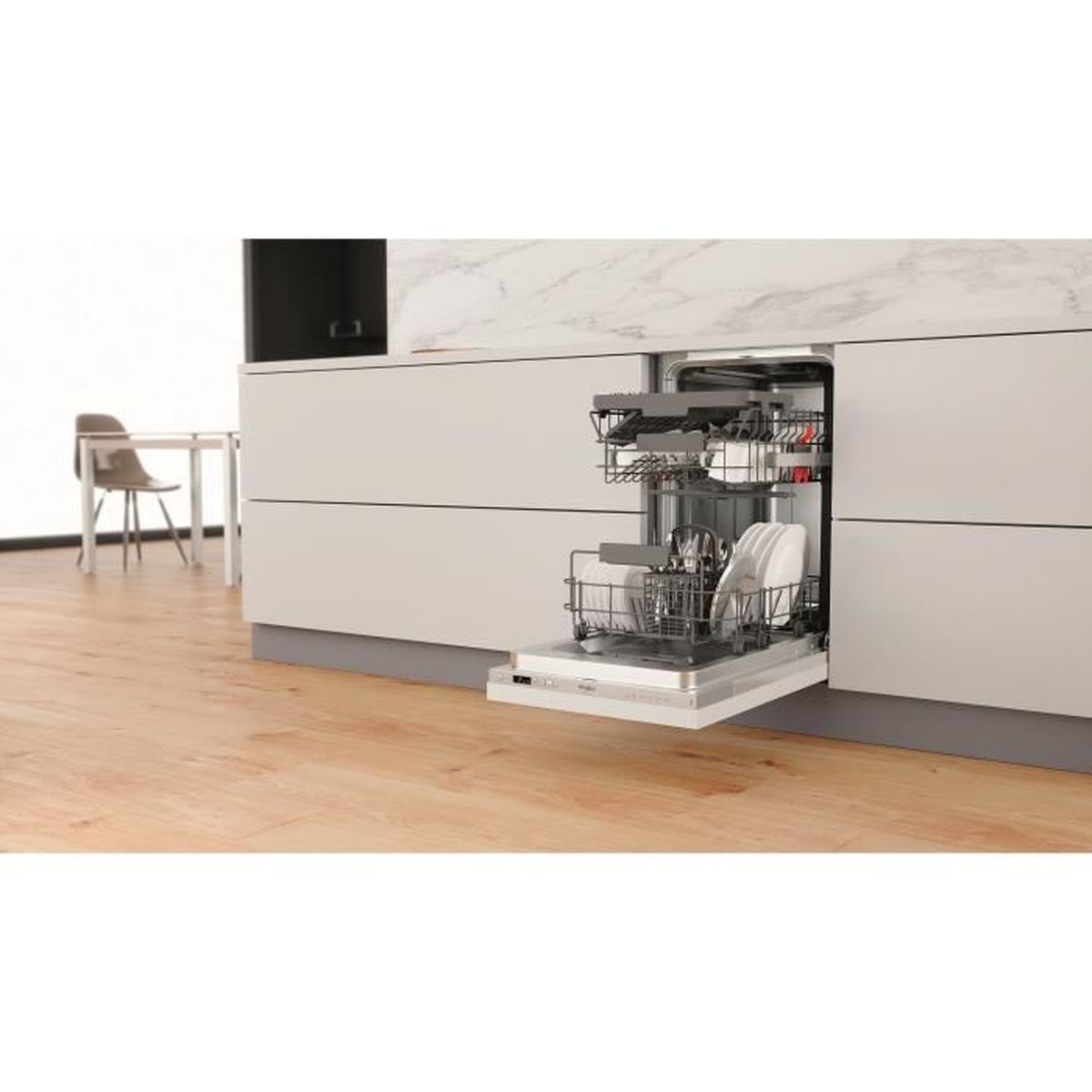 Lave vaisselle compact encastrable Whirlpool WSIC3M27C 10 couverts 47 dB - 5