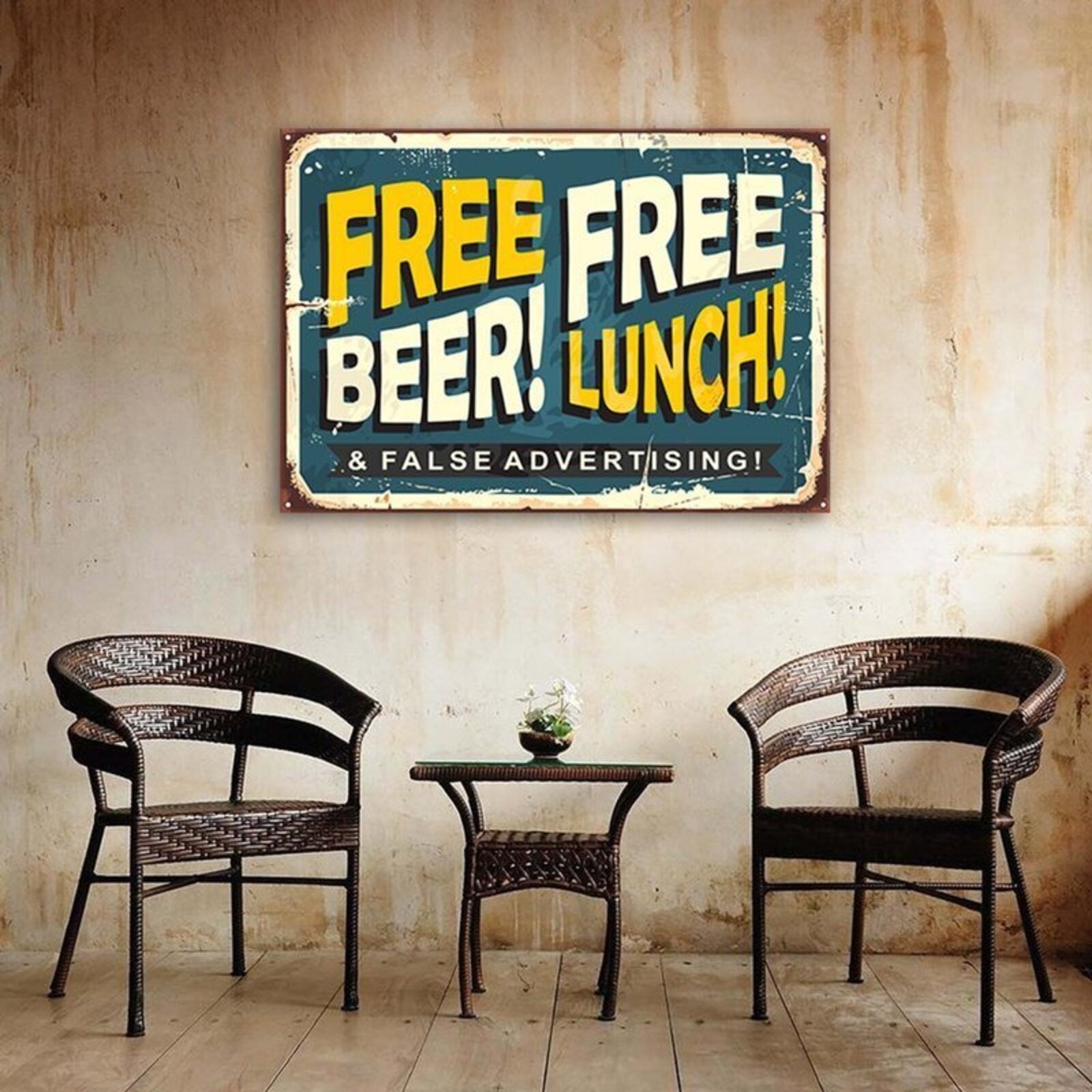 Tableau bière gratuite - 90 x 60 cm - 3