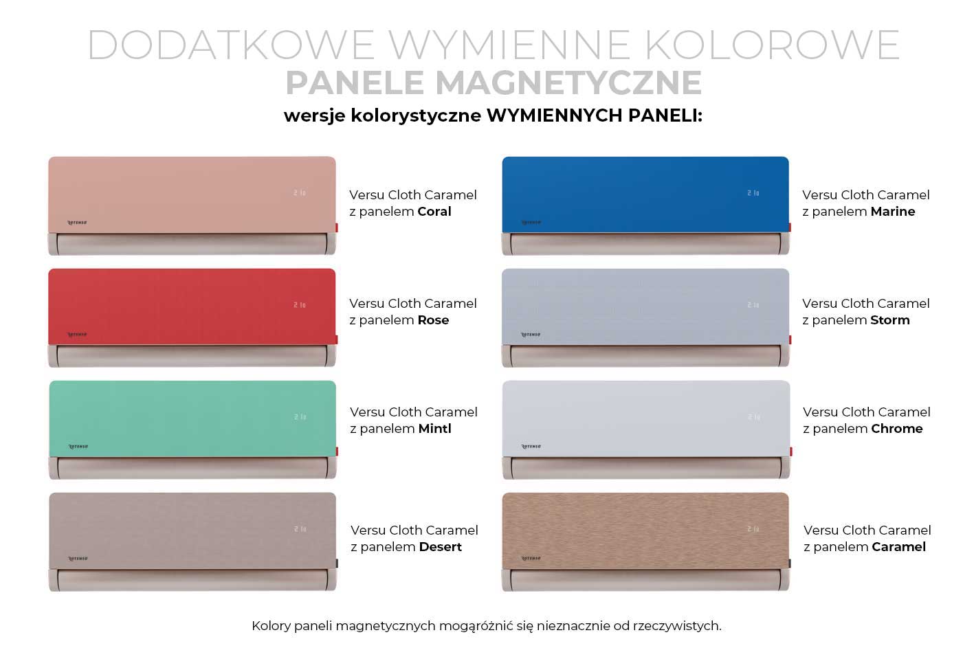 Klimatyzator ścienny 2,6 kW Multisplit (jedn. wewnętrzna) - ROTENSO Versu Cloth Caramel Multi 2,6 kW (VCC26Xi) - 4