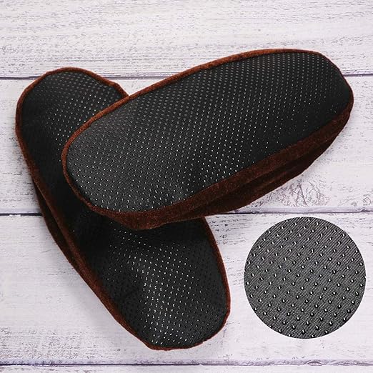 8 Paires Couvre-Chaussure Lavable Surchausson Tissu Réutilisable Chausson avec Flanelle Pantoufle pour Maternelle/Maison/Bureau Informatique - 2