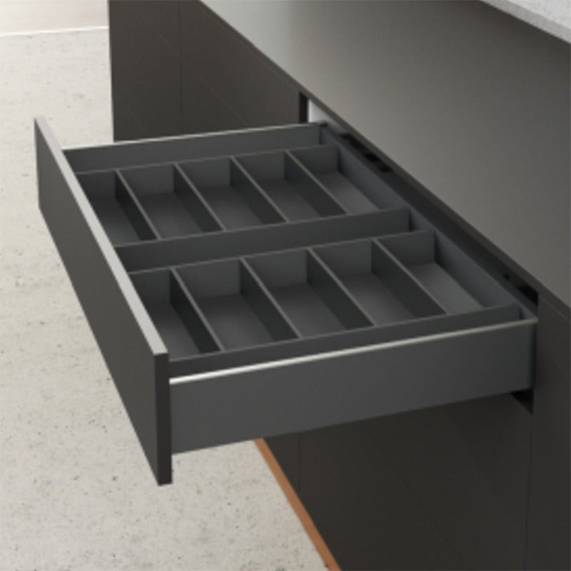 Range couverts orgatray 630 - Décor : Blanc - Pour tiroir de profondeur : 550 mm - Profondeur : 523 mm - HETTICH - 2