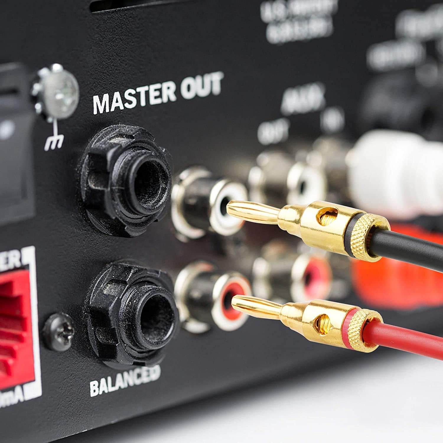 12 fiches bananes, connecteurs d'enceintes plaqués or de qualité supérieure pour câbles d'enceintes, home cinéma, câbles d'enceintes - 4