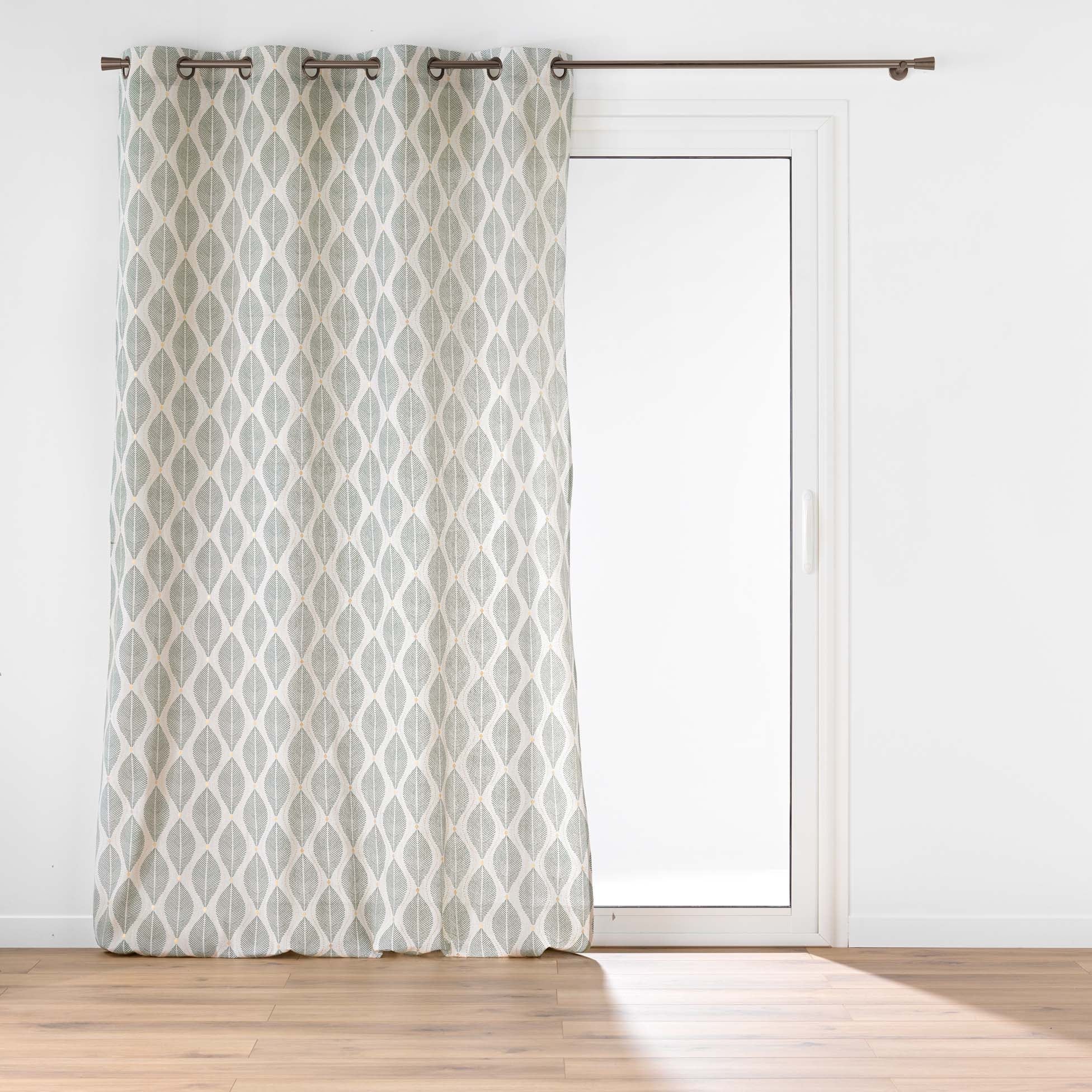 Rideau Occultant à Pattes 275x230 Cm - Polycoton Beige - Fabriqué En France
