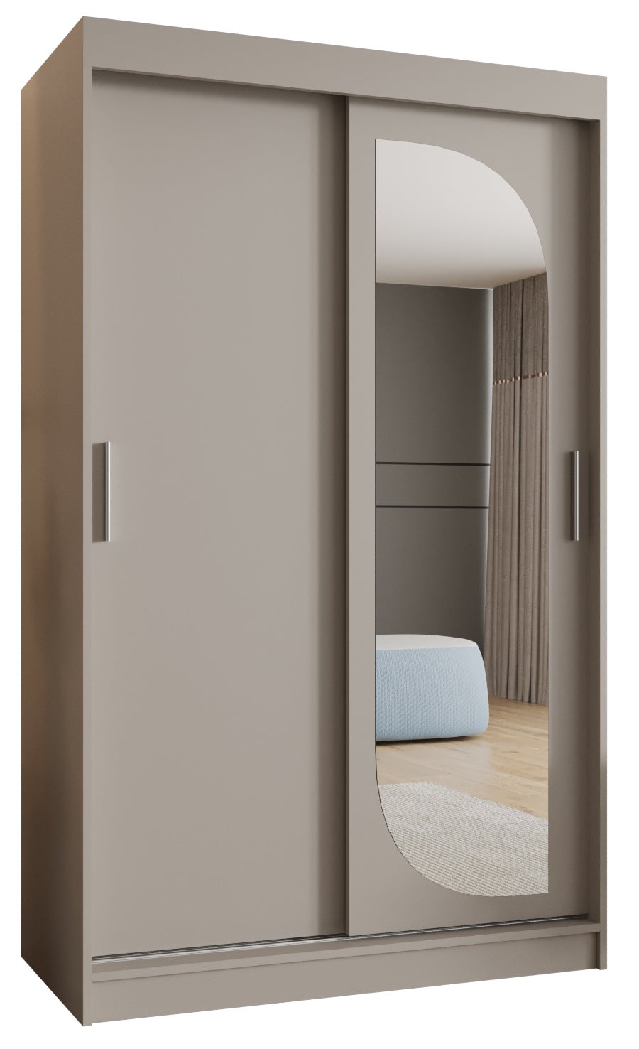 Szafa przesuwna garderoba LUCY 120 x 62 x 200 cm Kaszmir