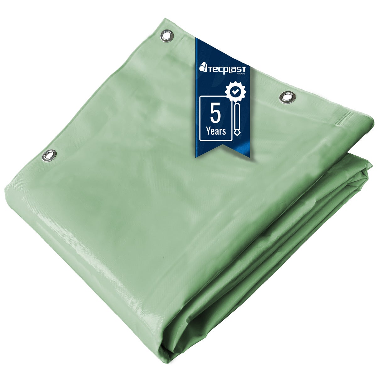 Lona pvc impermeable 3,5x4 m verde salvia - garantía de 5 años tecplast - lp506mu - lona exterior - resistencia anti-uv