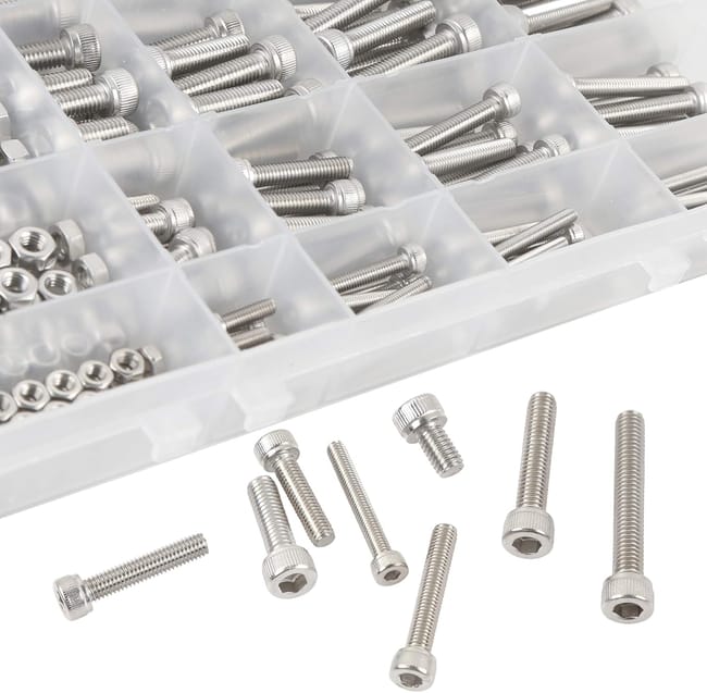 Bulloni Acciaio Metrico Set Di Viti Esagonali M8 Completamente Filettate, Grado 8.8 Alta Resistenza, Zincate, Marca GWR Set Viti Per Strutture - Foto 1