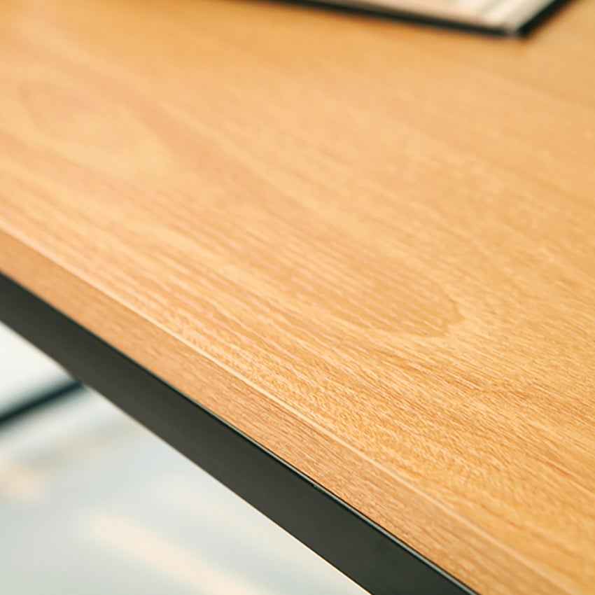 Bureau industriel 120x60 en métal et acier avec étagères design minimaliste Empire - 6