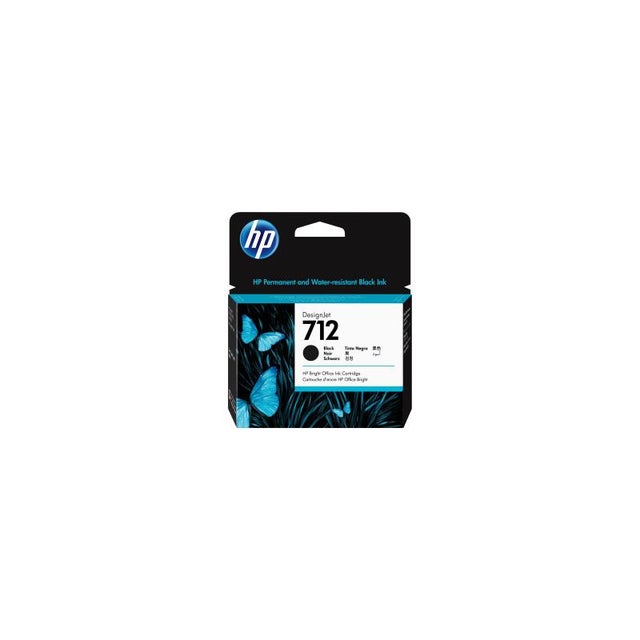 CARTUCCIA HP 712 NERA XL 3ED71A ORIGINALE PER HP DESIGNJET STUDIO STEEL,T230,T250,T630,T650 CAPACITA 80ml