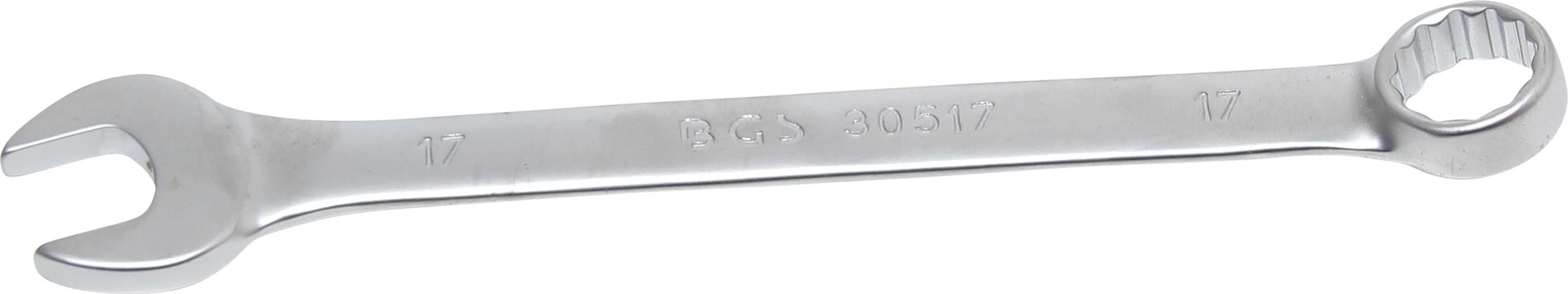 Klucz mieszany BGS Technic 17 mm z kątem 15° stal chromowo-wanadowa 210 mm