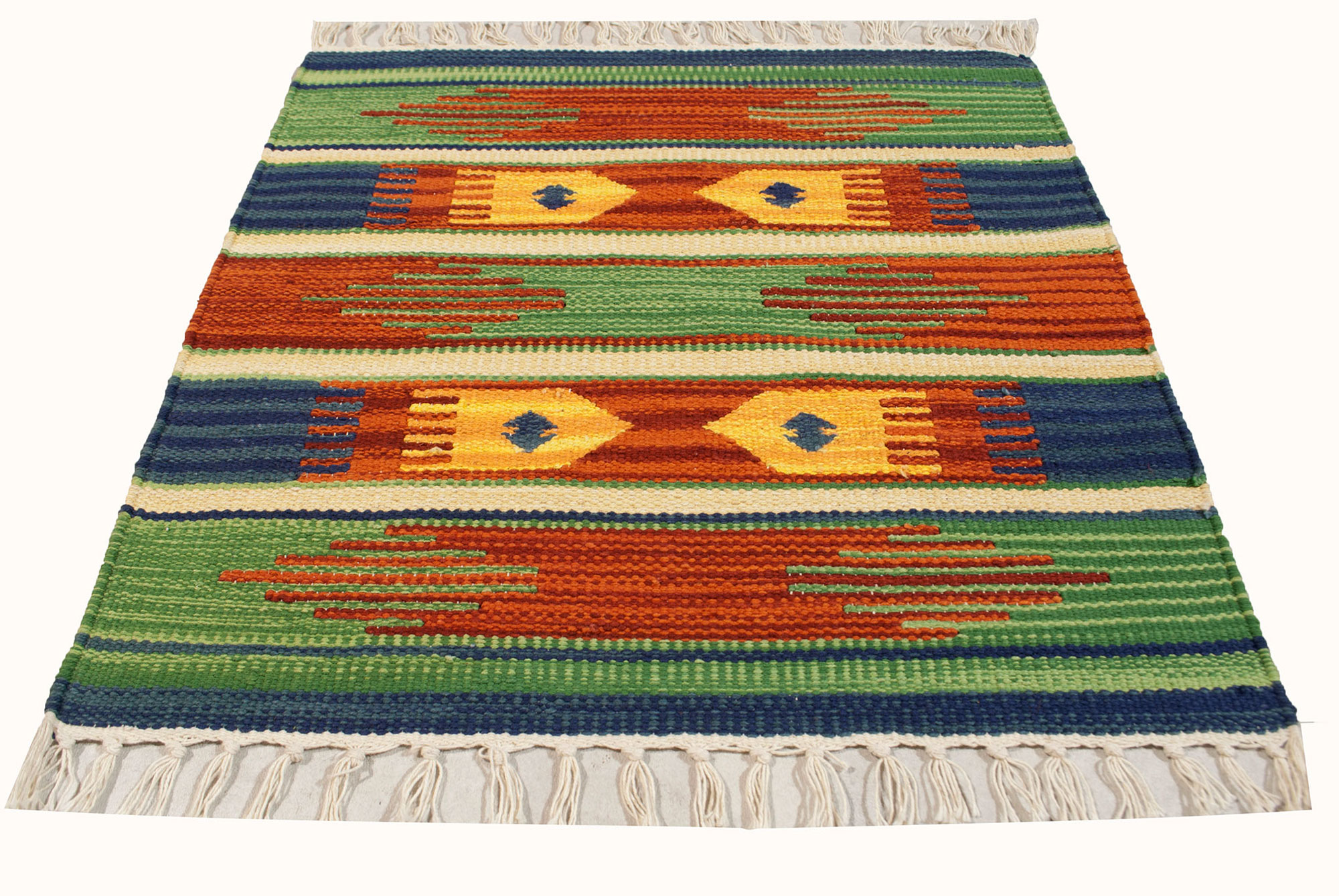 Kilim nadający się do prania w pralce, 100% bawełna, 50x50 cm